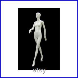 Ladies Full Body Glossy White Abstract Women's Full Body Mannequin XD15W