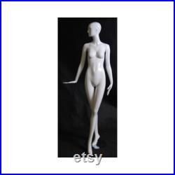 Ladies Full Body Glossy White Abstract Women's Full Body Schlappi Mannequin XD09W