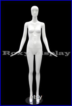 Ladies Glossy White Full Body Women's Abstract Mannequin XD01W