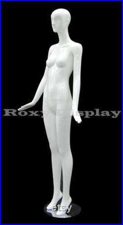 Ladies Glossy White Full Body Women's Abstract Mannequin XD01W