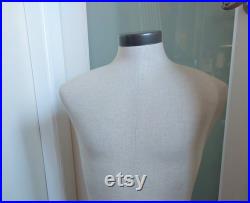 Life Size Male Display Form Mannequin in Natural Canvas , Like NEW