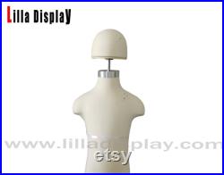 Lilladisplay 5-6 years old wooden base child mannequin dress form with chrome round head SC 03