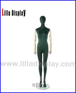 Lilladisplay Full Body Velvet Female Mannequin Dress Form Amber