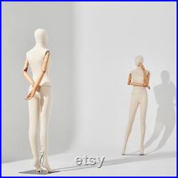 Lilladisplay Full Body Velvet Female Mannequin Dress Form Amber