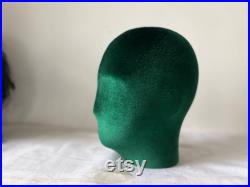 Lilladisplay Hats Display Wigs Stand Green Velvet Female Mannequin Head Helene