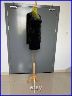 Lilladisplay Olive Green Velvet Wooden Neck S Size Female Mannequin Dress Form Summer