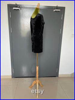 Lilladisplay Olive Green Velvet Wooden Neck S Size Female Mannequin Dress Form Summer