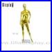 Lilladisplay gold chrome egghead full body standing female mannequins Amelia