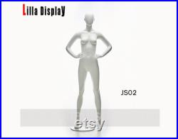 Lilladisplay white matte color straight pose sports athletic female mannequins JS01