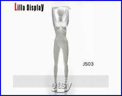Lilladisplay white matte color straight pose sports athletic female mannequins JS01