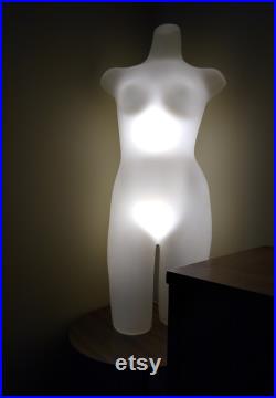 Lingerie mannequin illuminated Floor-lamp