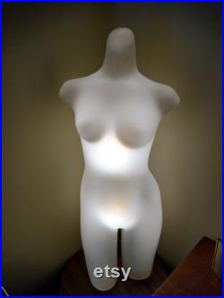 Lingerie mannequin illuminated Floor-lamp
