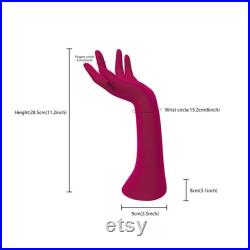 Luxury Colorful Velvet Mannequin Hand Display Model,Female Mannequin Hand Jewelry Display Stand,Scarf Sunglasses Necklace Ring Display Hand