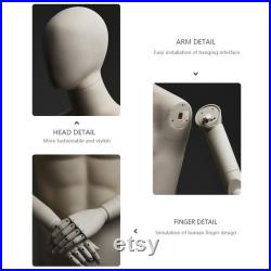 Luxury Half Body Male Female Display Mannequin Dress Form,Ivory White Bust Mannequin Torso Display Dummy,Store Window Clothing Display Model