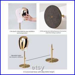 Luxury Head Mannequin,Matte White Color Wig Stand,Maniquins Head for Hat Jewelry Display,Female Male Head Prop Block Dress Form Model