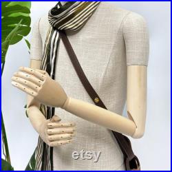Luxury Teen Boy Girl Mannequin Bamboo Linen Dress Form,Children Full Body Mannequin With Wooden Arms,Kid Dress Form Clothing Display Model