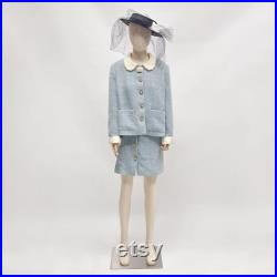 Luxury Teen Boy Girl Mannequin Bamboo Linen Dress Form,Children Full Body Mannequin With Wooden Arms,Kid Dress Form Clothing Display Model