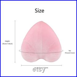 Luxury Velvet Pink Hip Mannequin,Female Suede Underwear Torso Dress Form, Heart-shaped Display Model,Sexy Bust Form for Bar Pants