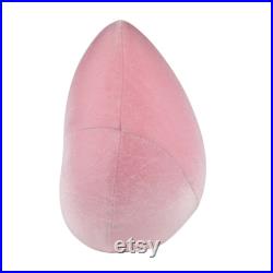 Luxury Velvet Pink Hip Mannequin,Female Suede Underwear Torso Dress Form, Heart-shaped Display Model,Sexy Bust Form for Bar Pants