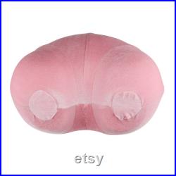 Luxury Velvet Pink Hip Mannequin,Female Suede Underwear Torso Dress Form, Heart-shaped Display Model,Sexy Bust Form for Bar Pants