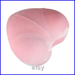 Luxury Velvet Pink Hip Mannequin,Female Suede Underwear Torso Dress Form, Heart-shaped Display Model,Sexy Bust Form for Bar Pants