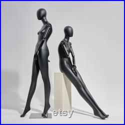 Luxury Window Adult Full Body Female Mannequin ,Black Lacquered FRP Mannequin,Full-body Wedding Window Sitting Model Props Shot Dummy