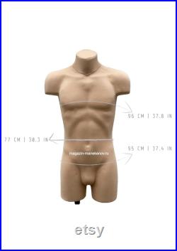 MAN Dress Form with anatomic shape Soft fully pinnable professional Male mannequin with sport figure Tailor dummy