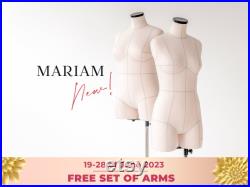 MARIAM Anatomic tailor dress form with reference lines Soft tailor dummy Sewing mannequin with guide lines Lingerie dress form