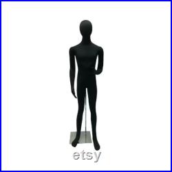 Male Adult Black Flexible Foam Mannequin Dress Form with Base and Removable Head M02SOFTX-JF