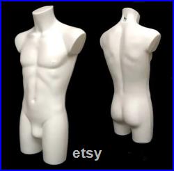 Male Energy Form Underwear Sportswear Fashion and Display Torso WITH WITHOUT Adjustable Metal Floor Stand