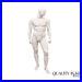 Male Fiberglass White Matte Finish Full Body Display Mannequin by Almax (A)