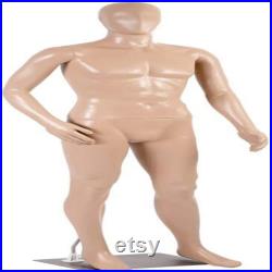 Male Full Body Realistic Mannequin Display Head Turns Dress Form withBase