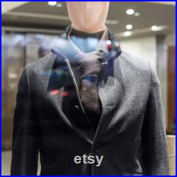 Male Full Body Realistic Mannequin Display Head Turns Dress Form withBase