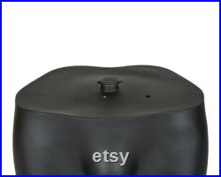 Male Mannequin Full Body with Head and Arm, Color, Shiny Black, metal stand 74 inches tall, plastic, detachable parts