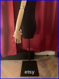 Male Mannequin, Fully Articulated Wooden Arms and Fingers, Dress Form, Sewing Mannequin, Wood Mannequin Hand, Mannequin Torso