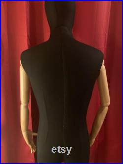 Male Mannequin, Fully Articulated Wooden Arms and Fingers, Dress Form, Sewing Mannequin, Wood Mannequin Hand, Mannequin Torso