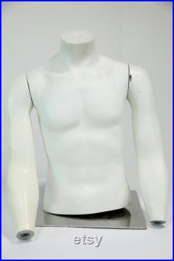 Male Mannequin With Chrome Stand Removable Arms FREE UK Delivery