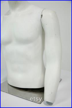 Male Mannequin With Chrome Stand Removable Arms FREE UK Delivery