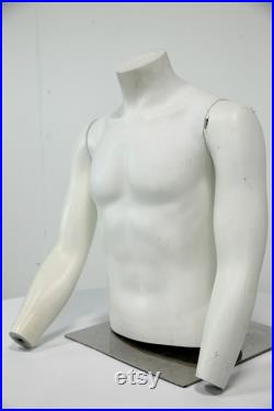 Male Mannequin With Chrome Stand Removable Arms FREE UK Delivery