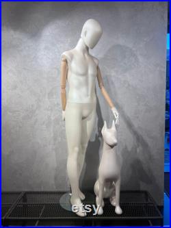 Male Mannequin With Wooden Sleeves, High Quality Male Full Body Mannequin