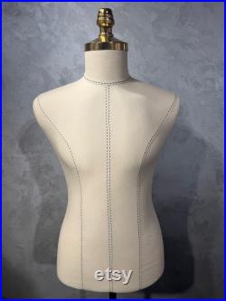 Male Rehearsal Mannequin with Professional Guide Lines,Tailor Mannequin with needle insertion