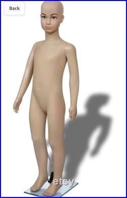 Mannequin Child a Full Body withBase Realistic Display Head Turn Form