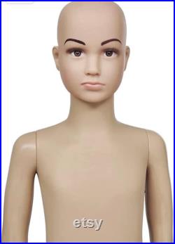 Mannequin Child a Full Body withBase Realistic Display Head Turn Form