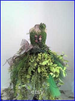 Mannequin Dress Form Tree Seamstress Gift Dress Form Decor Mannequin Tree Decorated Dress Form Nature Lovers Gift Centerpiece