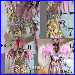 Mannequin, Dress Form, Wrought Iron, Hand Decorated, Victorian, Large, 33 Inch, Jeweled Crown, Crystals, Art Decor ( 3) K5-4-4-24