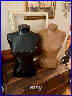 Mannequin Dress Forms, Vintage Mannequin, 22 inch Paper Mache Dress Form Sculpture, Vintage Art dolls, Handmade Artistic Display Mannequins