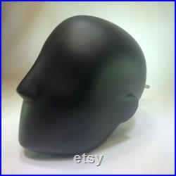 Mannequin Head Androgynous Vintage Display Manikin Dummy Metal Neck Rod