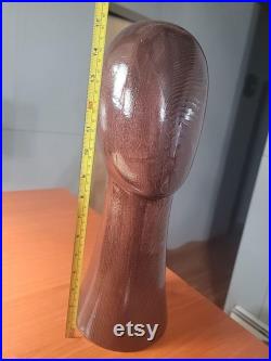 Mannequin Head Block, Hat and Wig Display Stand, Solid Wooden Wig Head
