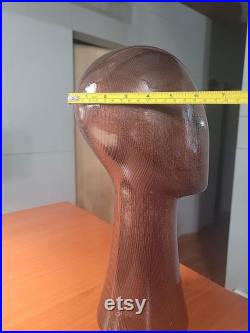 Mannequin Head Block, Hat and Wig Display Stand, Solid Wooden Wig Head