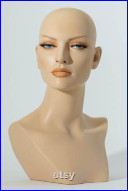 Mannequin Head Female Wig Display Heads from VaudevilleMannequins.com Liliana